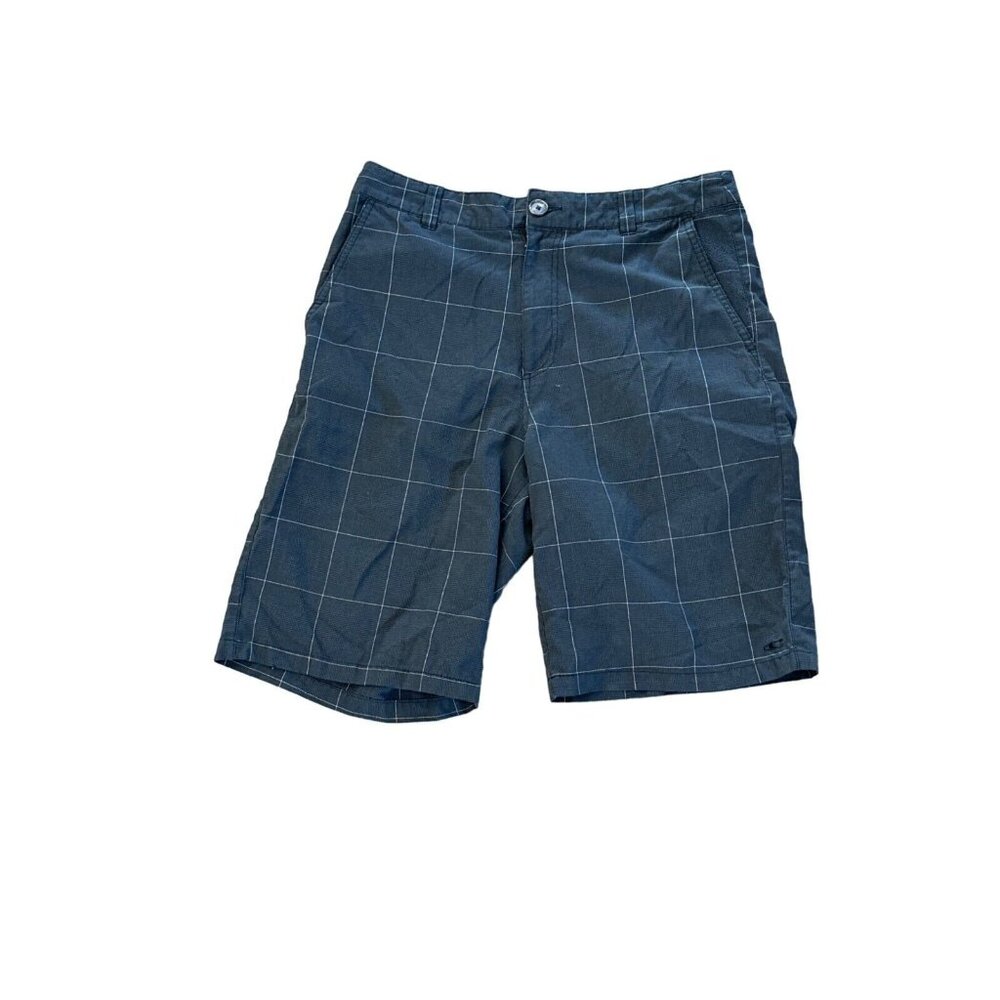 ONeill Mens Black Checkered Shorts Size 32